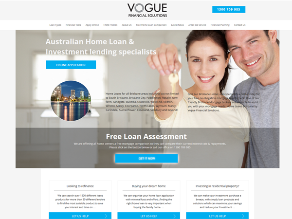 Vogue website example screenshot