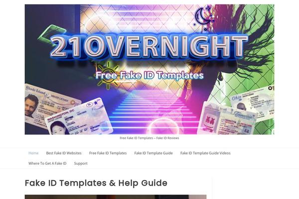 Overlay theme site design template sample
