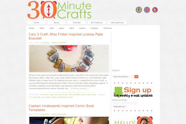 30minutecrafts.com site used Genesis