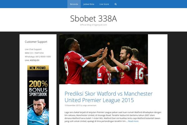 WordPress website screenshot