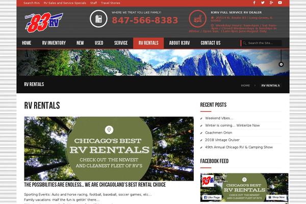 Shandora theme site design template sample