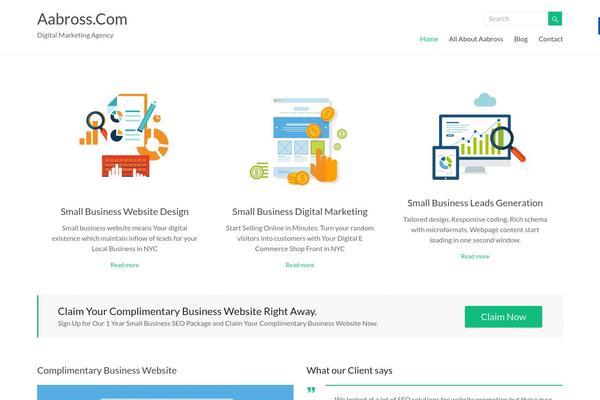 Spacious theme site design template sample