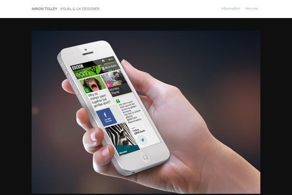 aarontolley.co.uk site used Blox