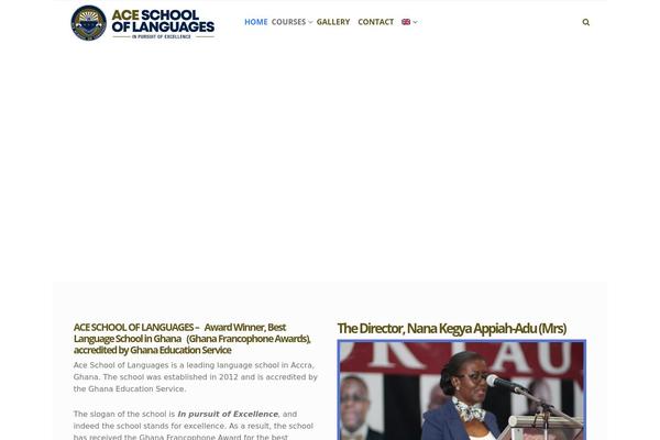 Education theme site design template sample