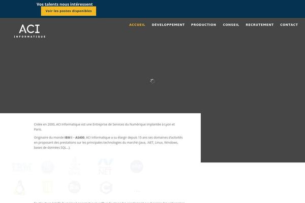 Aci theme site design template sample