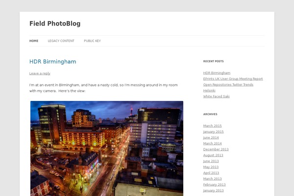 Twenty Twelve theme site design template sample