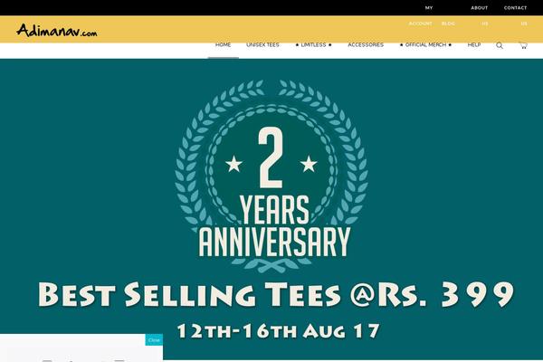 Site using Shopkeeper-extender plugin