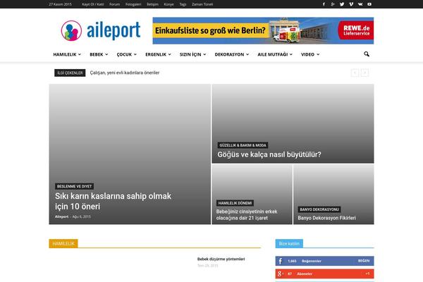 Newspaper theme site design template sample
