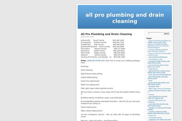 Default theme site design template sample