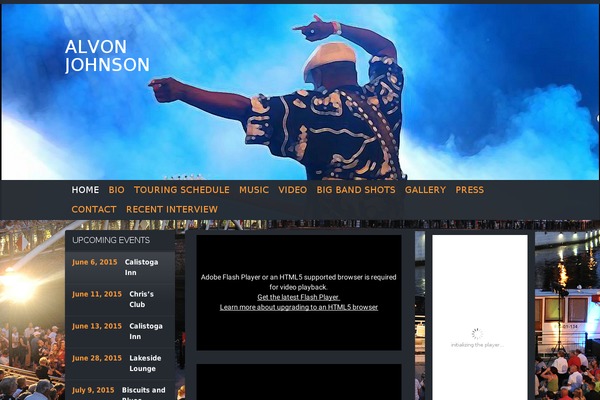 alvonjohnson.com site used Soundcheck