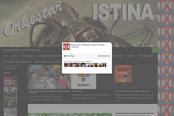 Twenty Fourteen theme site design template sample