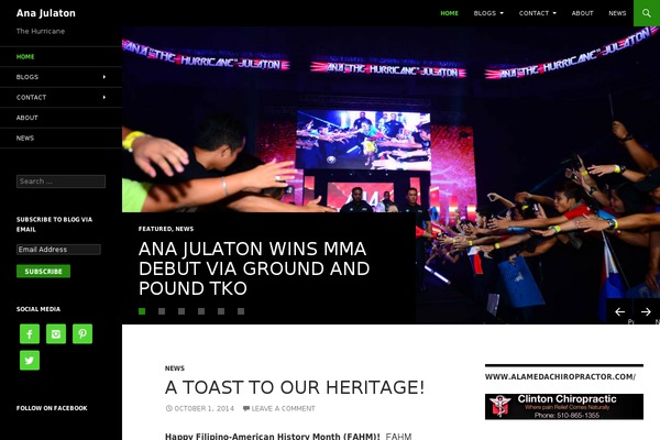 Twenty Fourteen theme site design template sample