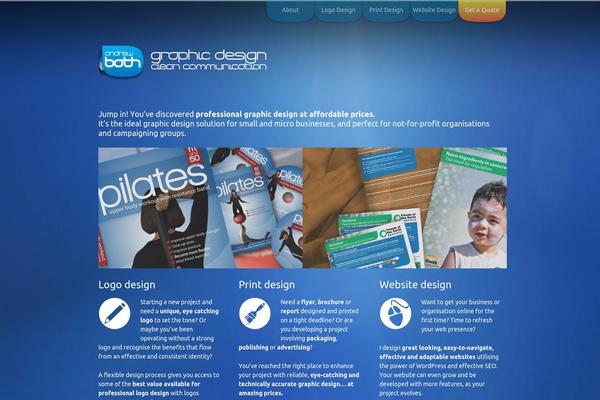 Thesis 1.8.5 theme site design template sample