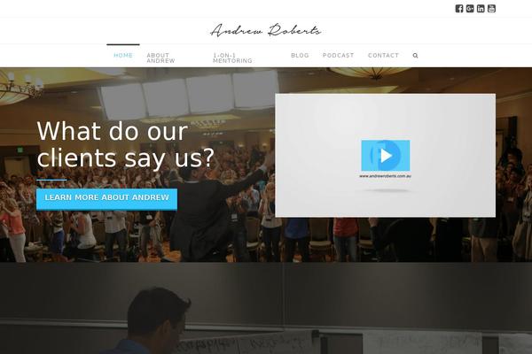Salient Child theme site design template sample
