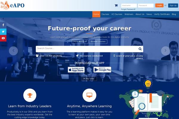 Site using Easy Testimonials plugin