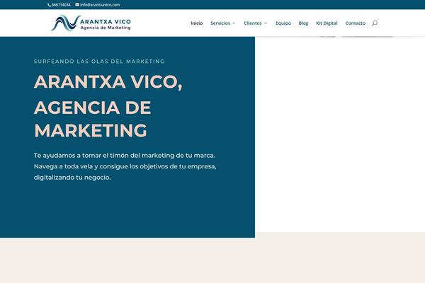 Divi theme site design template sample