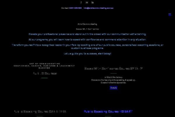 artofcommunicating.com.au site used Avada