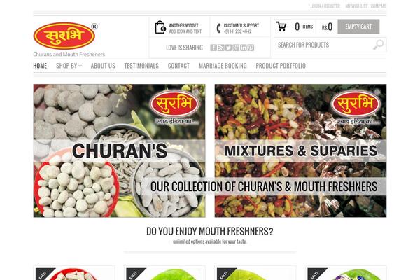 Organio theme site design template sample