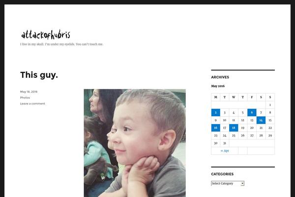 Twenty Fifteen theme site design template sample