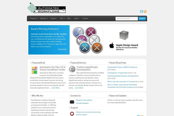 Enterprise theme site design template sample