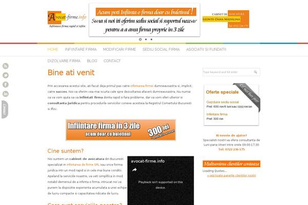 Patus theme site design template sample