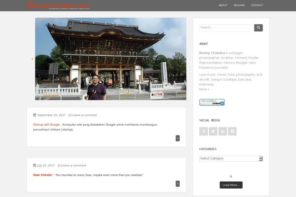 Blogstream theme site design template sample