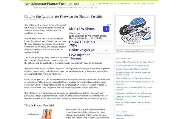 bestshoesforplantarfasciitis.net site used Thesis 1.8