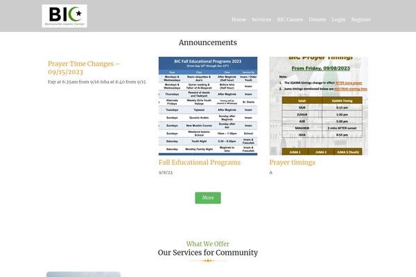 Site using Getwid plugin