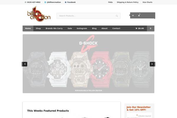 Site using Ocean-sticky-footer plugin