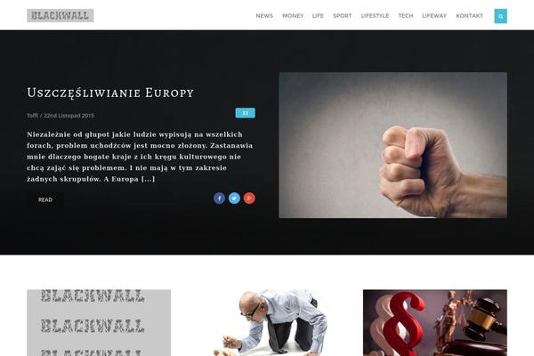 News theme site design template sample