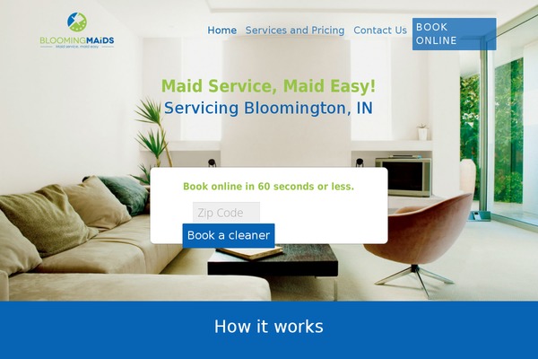 bloomingmaids.com site used Salient
