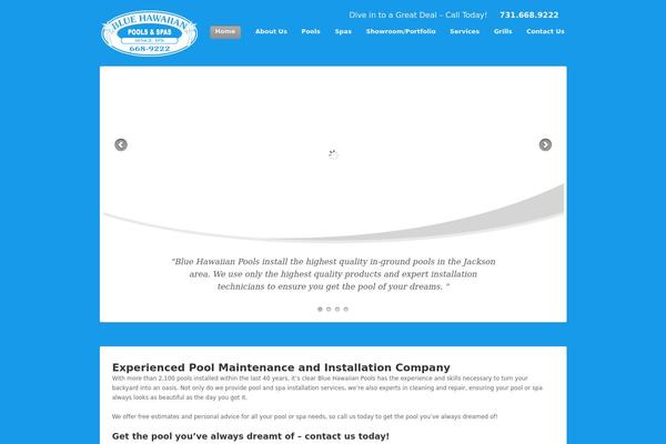 Cascadia theme site design template sample
