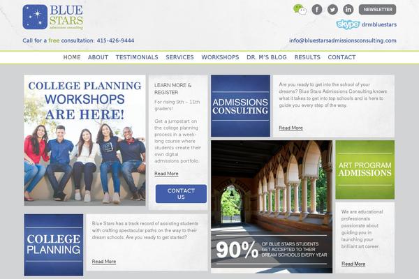 bluestarsadmissionsconsulting.com site used Avada Child Theme