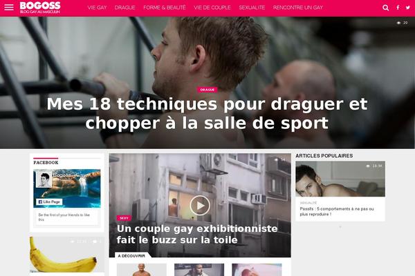 Flex Mag theme site design template sample