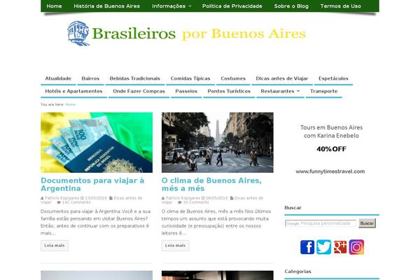 Travelify theme site design template sample