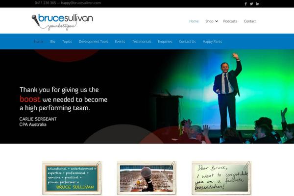 Site using Woopack plugin