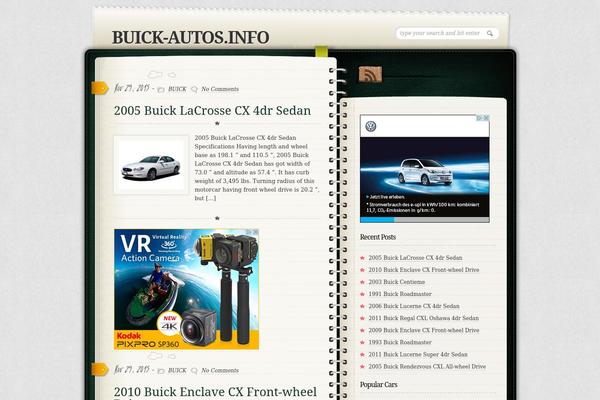 Diary theme site design template sample