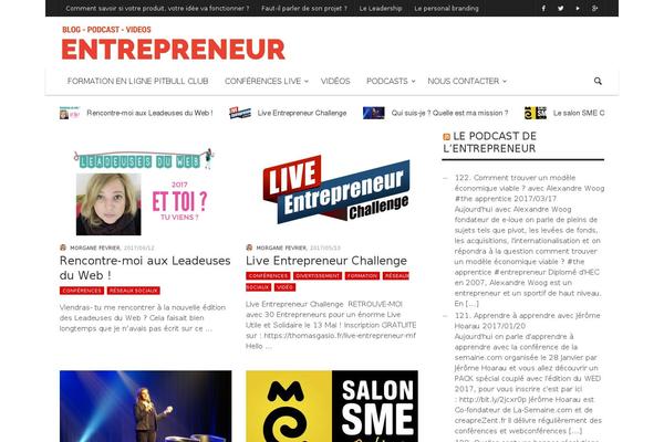 Curated theme site design template sample