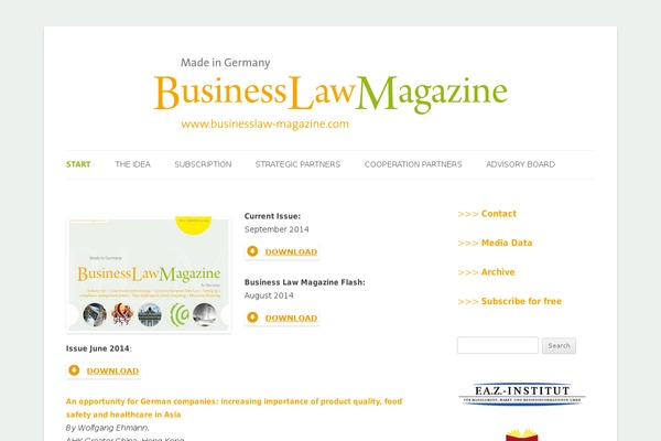 businesslaw-magazine.com site used Blm