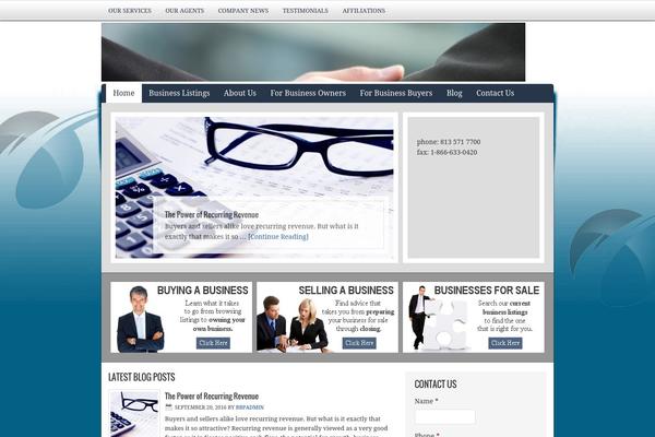 Agentpress Two theme site design template sample