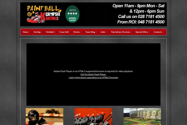campsiekartingcentre.co.uk site used CyberChimps Pro