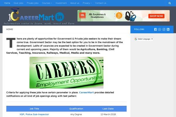 careermart.in site used ColorMag