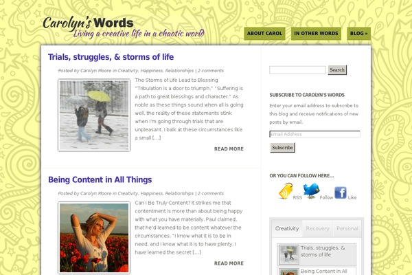 Site using CommentLuv plugin