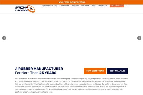 centralrubberextrusions.com site used Avada Child