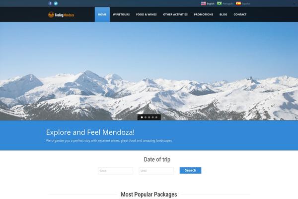 Tour Package theme site design template sample