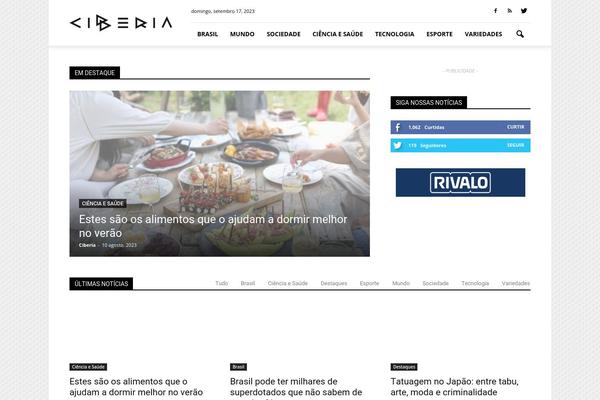 Newspaper Child theme site design template sample