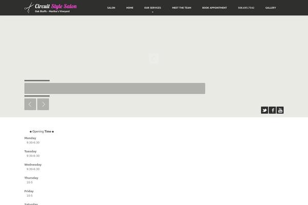 HairPress theme site design template sample