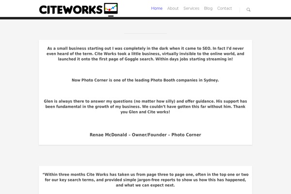 Salient theme site design template sample