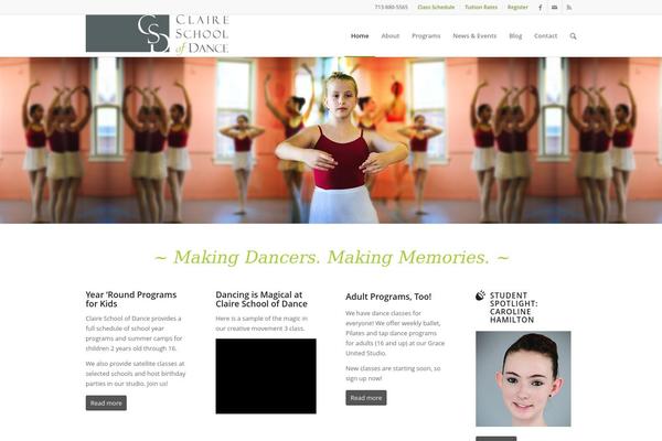 Enfold theme site design template sample