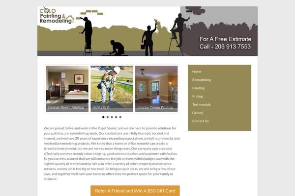 Spacious theme site design template sample